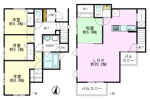 A区画　参考間取図